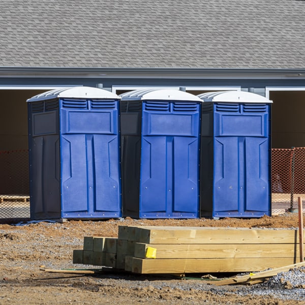 how do you dispose of waste after the porta potties have been emptied in Blooming Grove